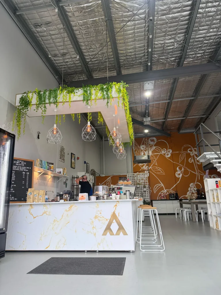 Affinity Coffee Collective café in Noosaville, plumbing fitout by H1 Plumbing & Drainage