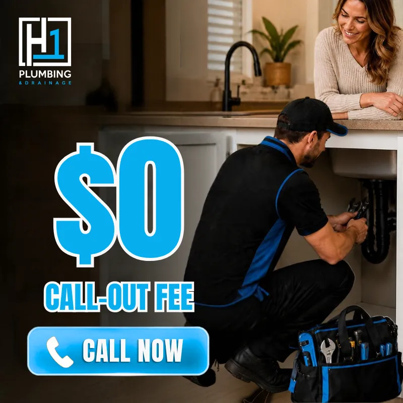 $0 call-out fee plumber Sunshine Coast - H1 Plumbing & Drainage, call now